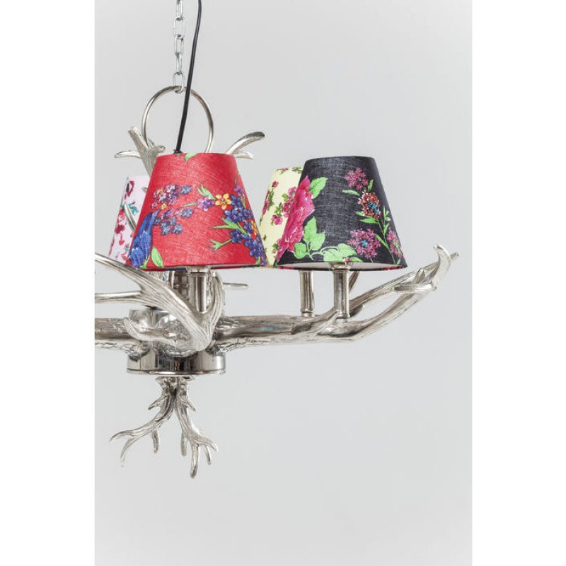 Pendant Lamp Antler Flowers 6-Branched